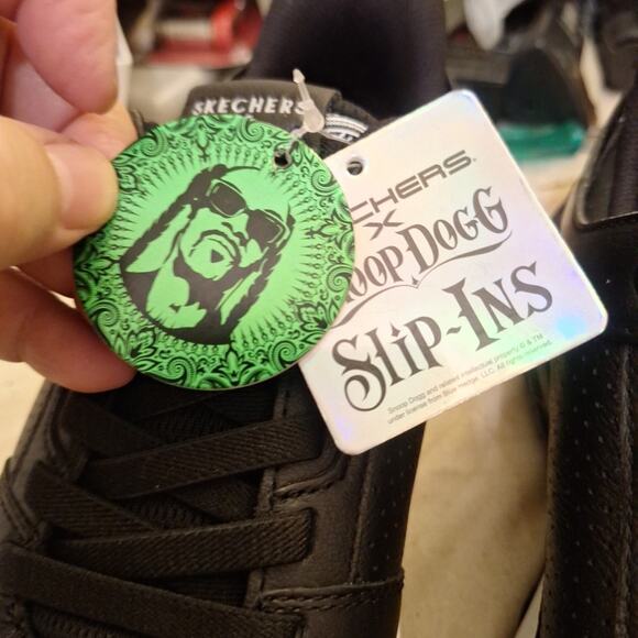 Skechers Slip-ins Snoop Dogg: Doggy Air 🔥 Men’s 9.5. Black. New With Tag No Box - Picture 2 of 13